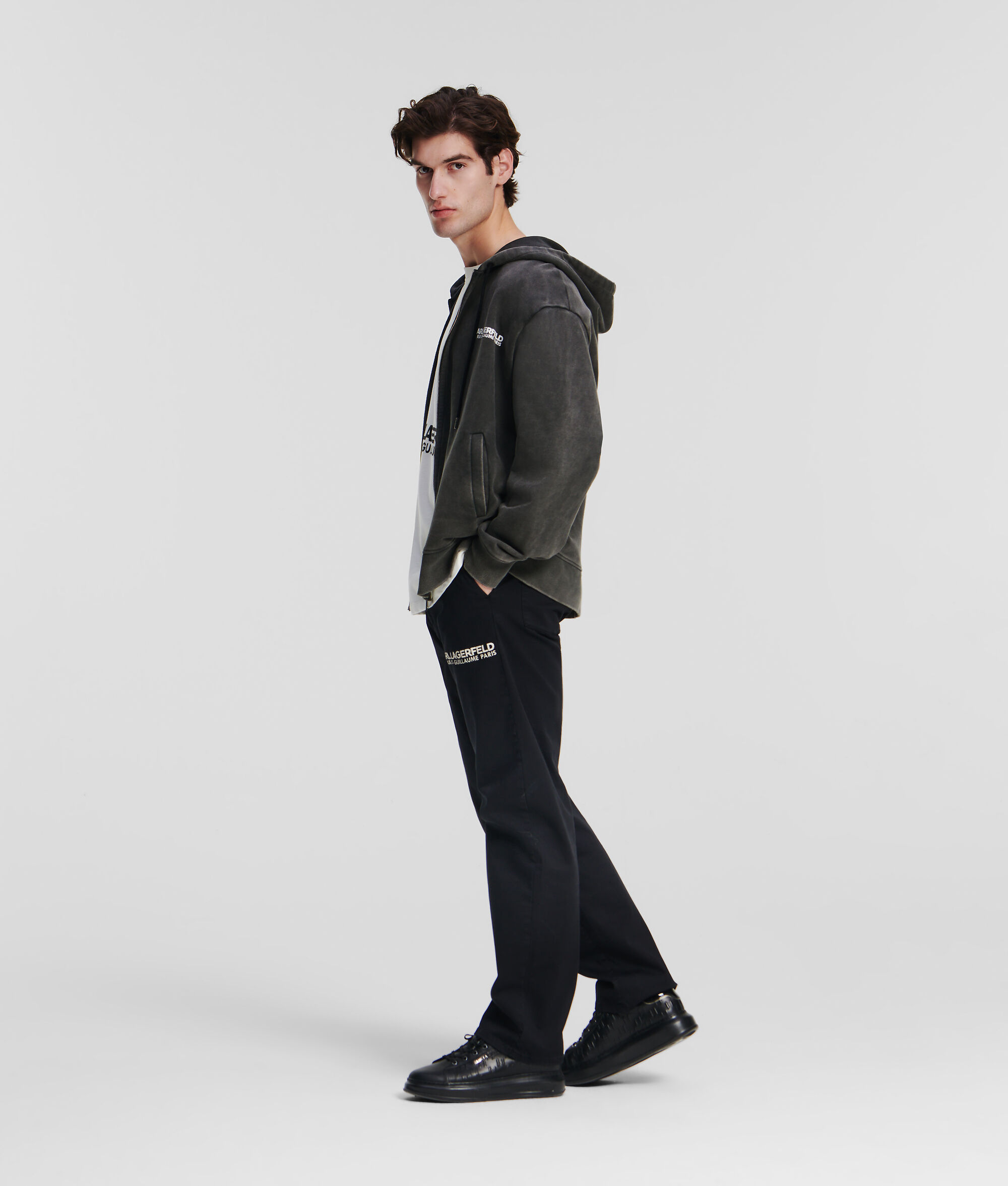 (image for) Tailored RUE ST-GUILLAUME WASHED ZIP-UP HOODIE